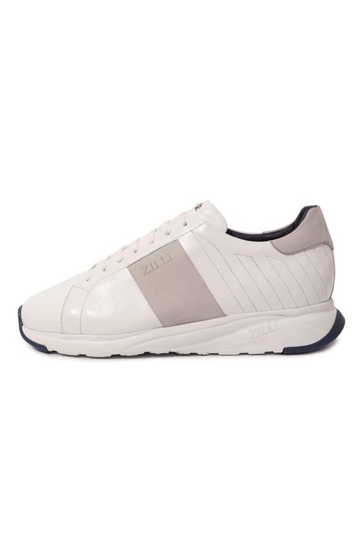 Кроссовки с отделкой из кожи каймана Zilli H0094AM1020VSWR01 Белый  H0094AM1020VSWR01 Фото 4