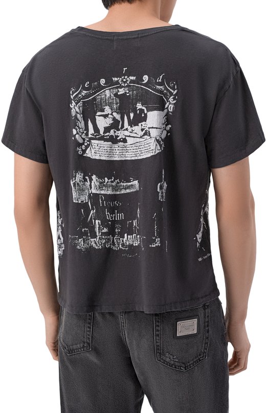 Хлопковая футболка Enfants Riches Deprimes 010-869/C0TT0N Серый  010-869/C0TT0N Фото 4