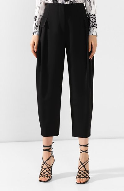 Шерстяные брюки STELLA MCCARTNEY черного цвета по цене 49300 руб., арт. 594972/SMB48, фото 3 Шерстяные брюки STELLA MCCARTNEY, арт. 594972/SMB48, фото 3