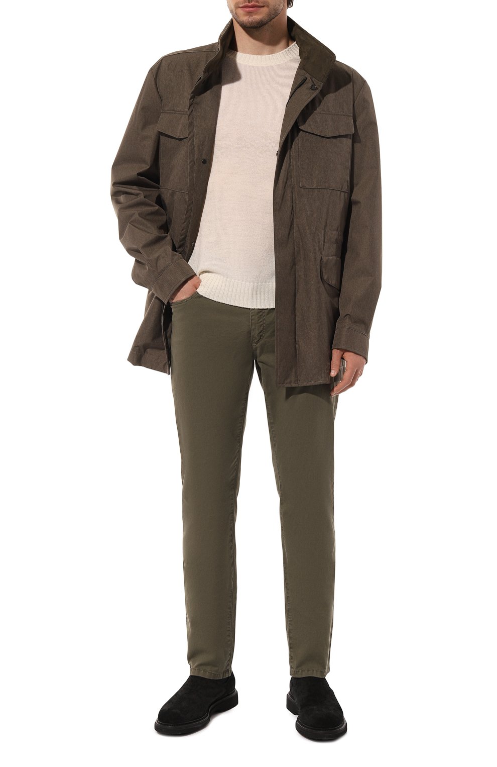 Хлопковые брюки ZILLI, арт. J5T001M0480VZM000, фото 2