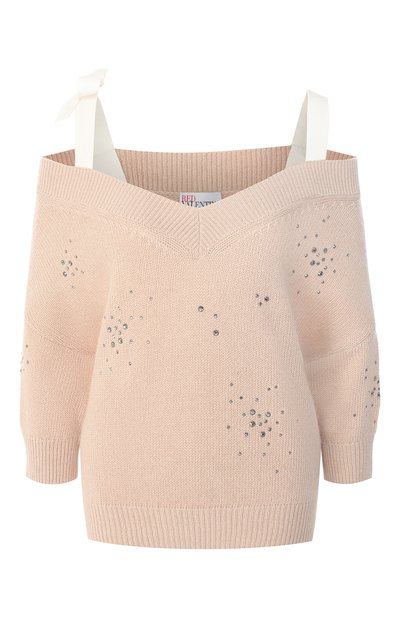 Женский пуловер из смеси шерсти и вискозы REDVALENTINO, арт. RR3KCA69/BSV