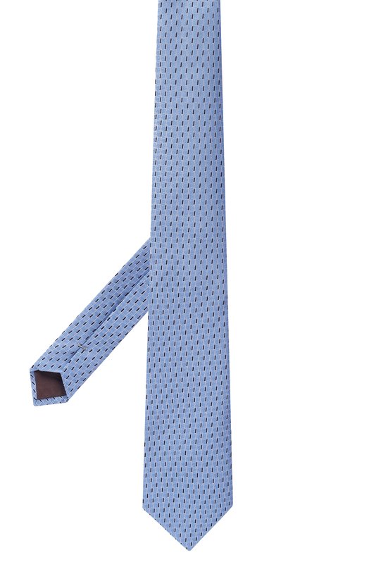 Шелковый галстук Canali 18/HJ04591 Голубой  18/HJ04591 Фото 3