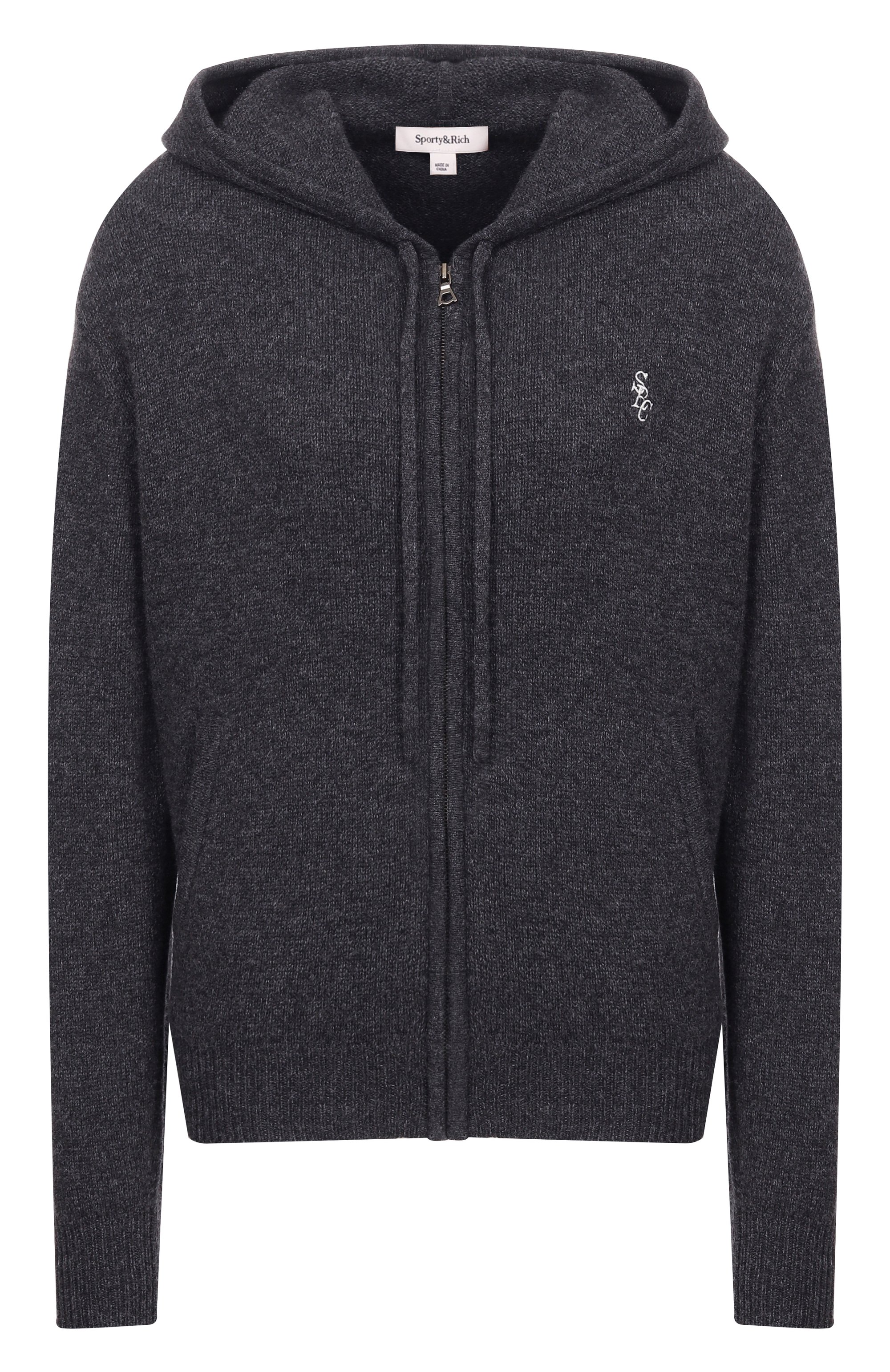 Толстовка из кашемира и шерсти SPORTY AND RICH, арт. CA00264302GY11, фото 1