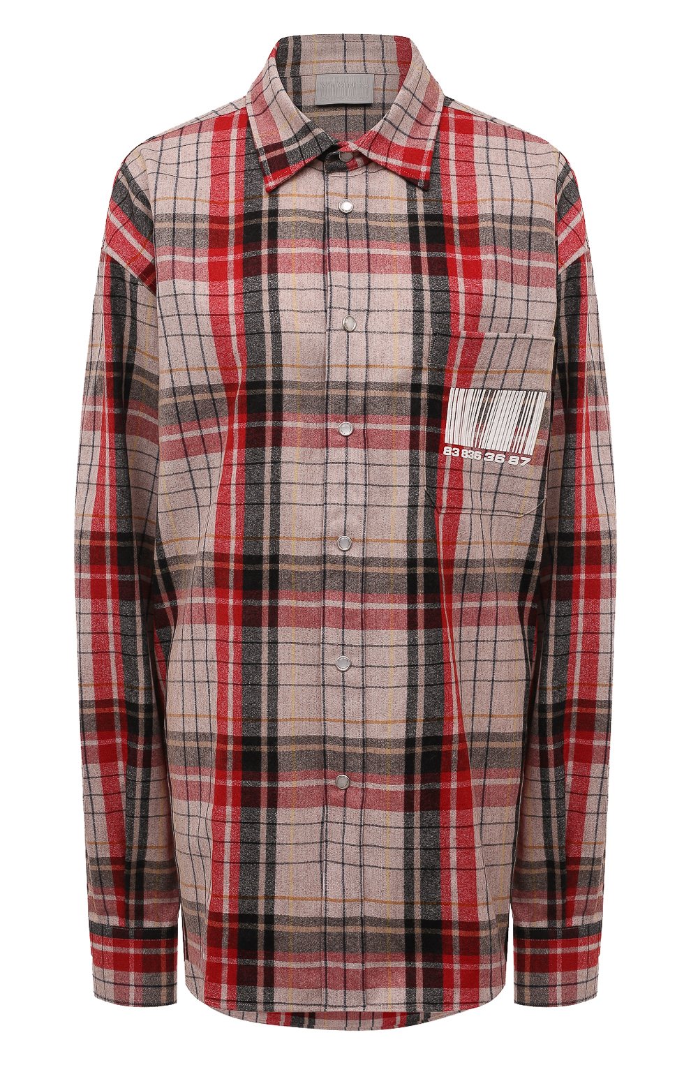 Рубашка из шерсти и хлопка VTMNTS, арт. VL14SH750S/5037, фото 1