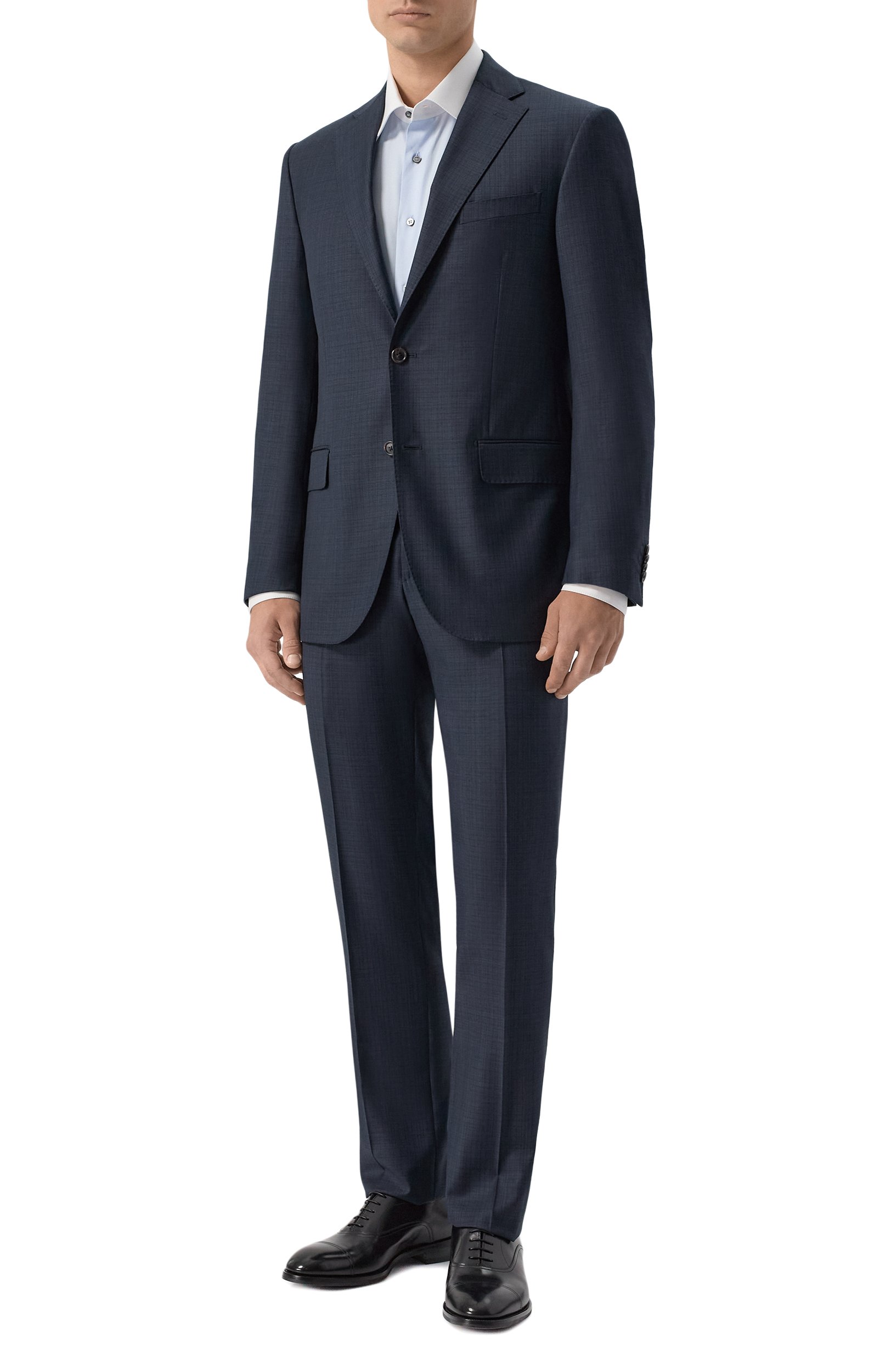 Шерстяной костюм CORNELIANI темно-синего цвета по цене 188500 руб., арт. 286008/2A17504_SET, фото 1 Шерстяной костюм CORNELIANI, арт. 286008/2A17504_SET, фото 1
