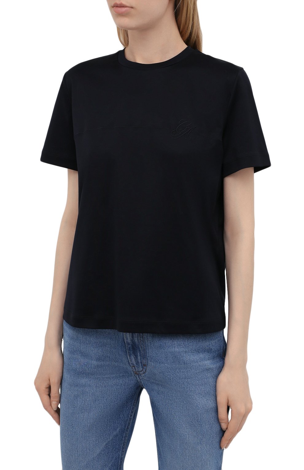 Хлопковая футболка GIORGIO ARMANI, арт. 6KAM57/AJVIZ, фото 3