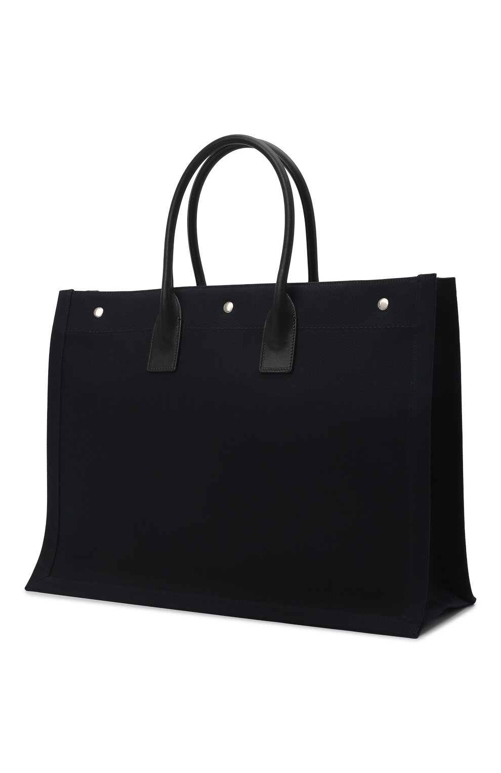 Текстильная сумка-шопер rive gauche large SAINT LAURENT темно-синего цвета по цене 133500 руб., арт. 509415/96N9E, фото 4 Текстильная сумка-шопер rive gauche large SAINT LAURENT, арт. 509415/96N9E, фото 4