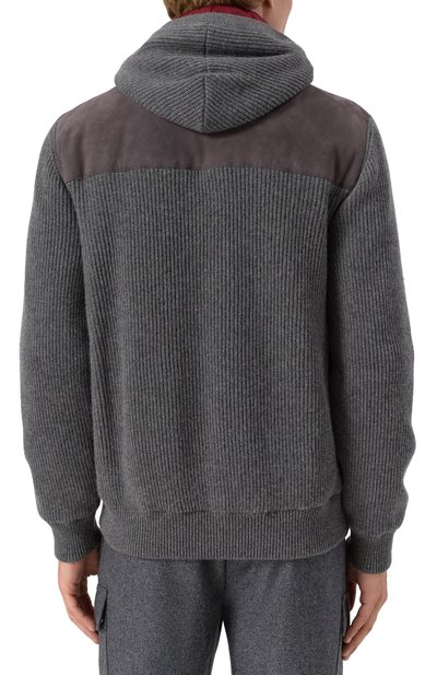 Комбинированный кардиган BRUNELLO CUCINELLI, арт. MPCLF2053, фото 4