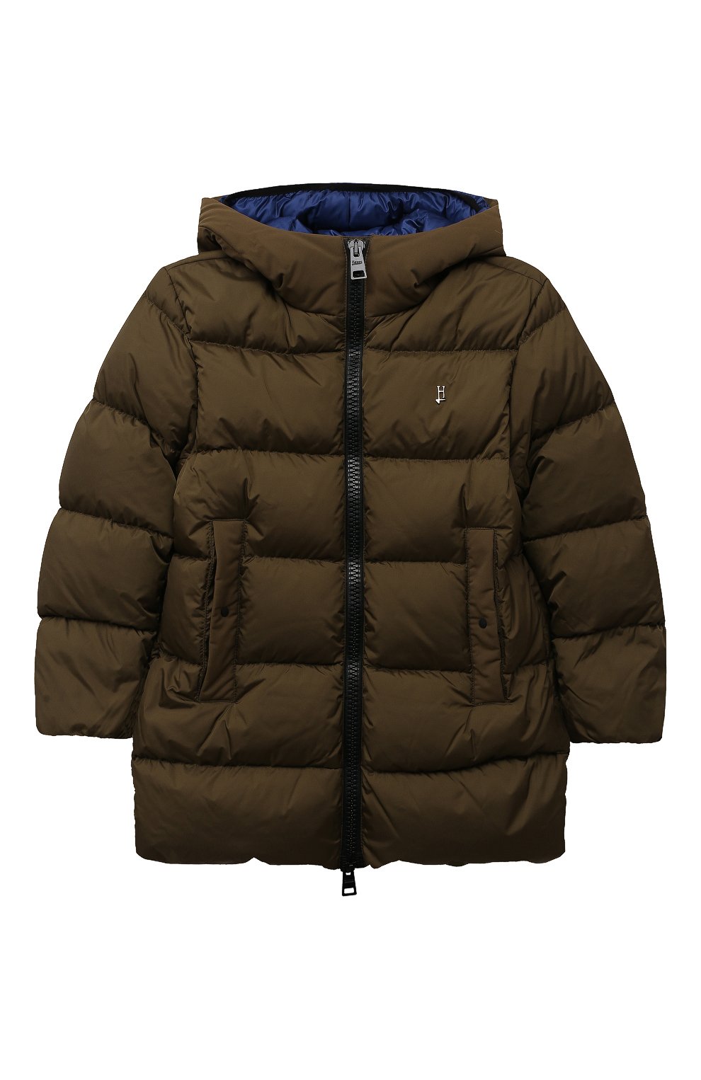 Пуховик HERNO хаки цвета по цене 54200 руб., арт. PI000148B/12004/4A-8A, фото 1 Пуховик HERNO, арт. PI000148B/12004/4A-8A, фото 1