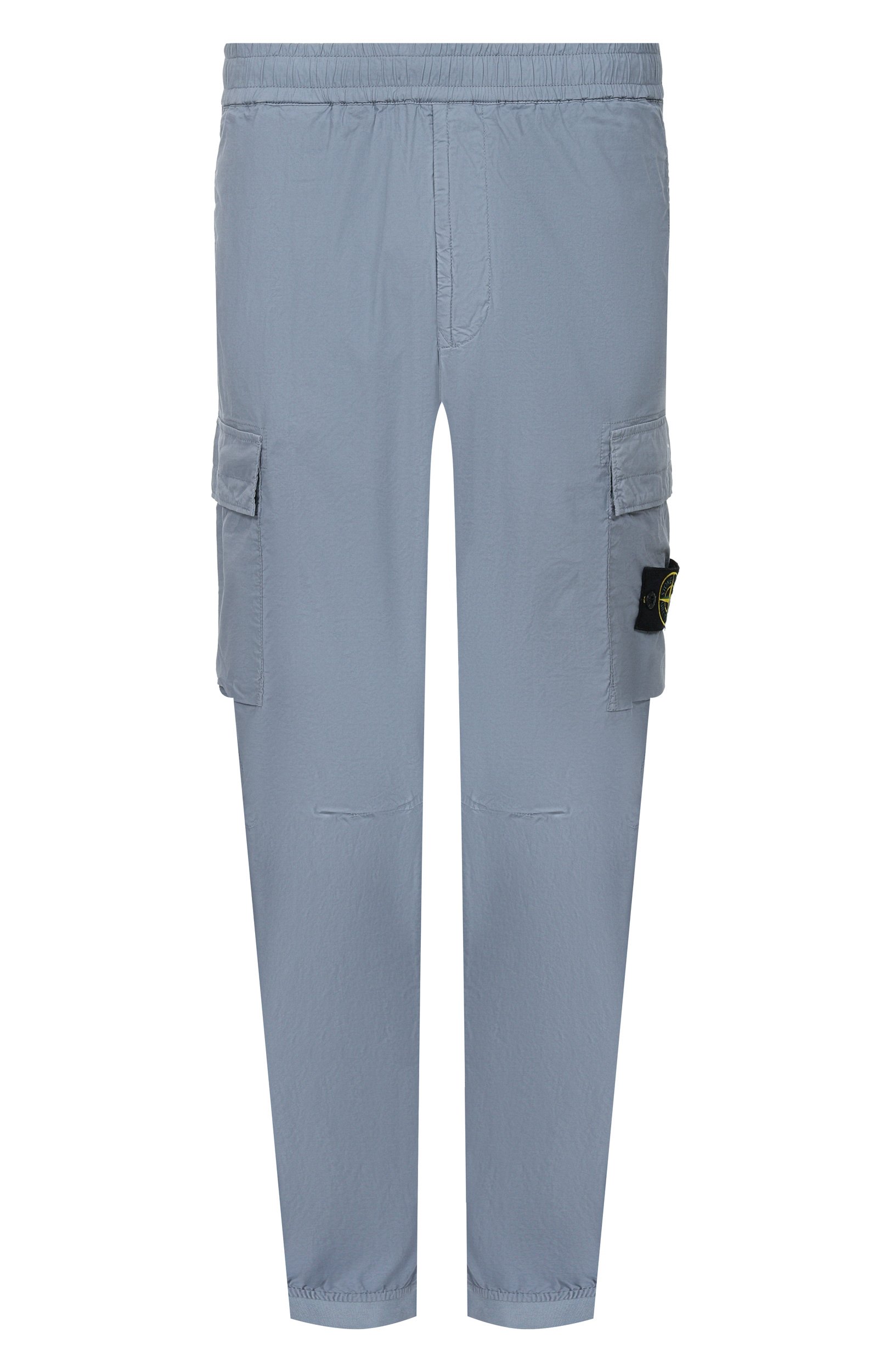 Хлопковые джоггеры STONE ISLAND серого цвета по цене 49950 руб., арт. L1S153100031/S0003, фото 1 Хлопковые джоггеры STONE ISLAND, арт. L1S153100031/S0003, фото 1