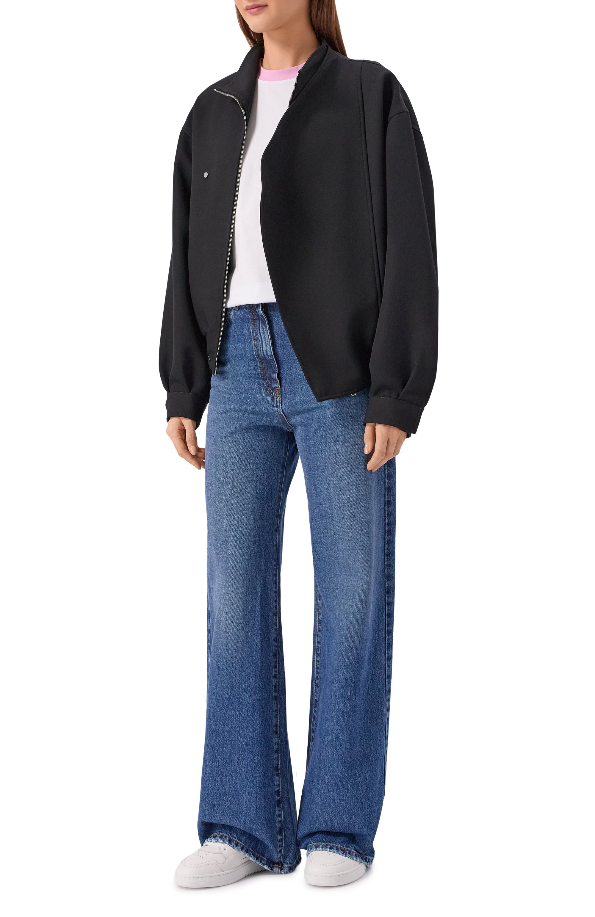 Хлопковая футболка MSGM белого цвета по цене 19250 руб., арт. 4041MDM112D/267002, фото 2 Хлопковая футболка MSGM, арт. 4041MDM112D/267002, фото 2