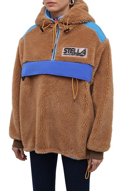 Анорак STELLA MCCARTNEY светло-коричневого цвета по цене 97950 руб., арт. 603726/SSB03, фото 3 Анорак STELLA MCCARTNEY, арт. 603726/SSB03, фото 3