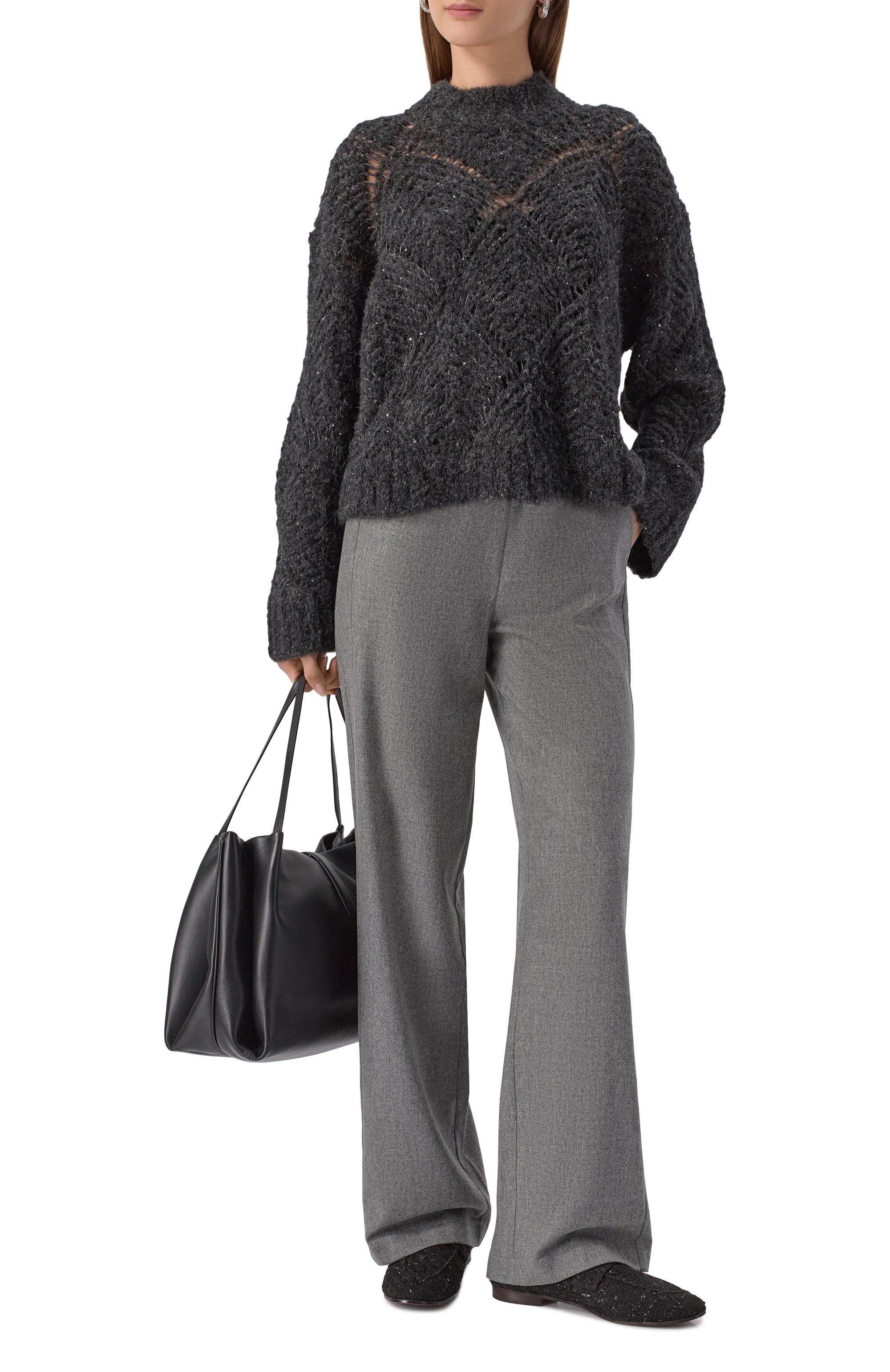 Текстильные пенни-лоферы BOUGEOTTE, арт. FLS-TEAD0L-BLA, фото 3