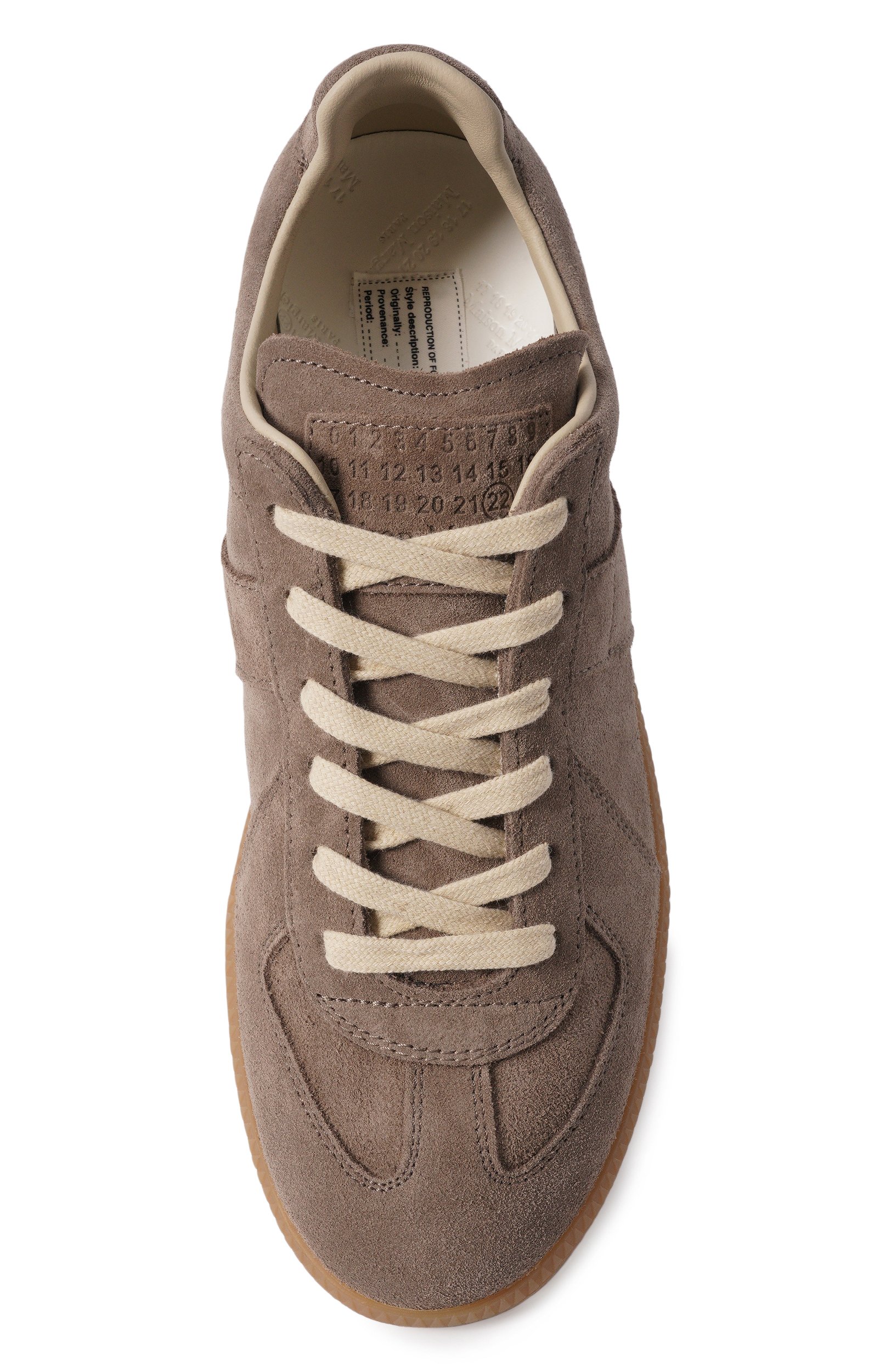 Замшевые кеды replica MAISON MARGIELA бежевого цвета по цене 99500 руб., арт. S58WS0109/P7854, фото 6 Замшевые кеды replica MAISON MARGIELA, арт. S58WS0109/P7854, фото 6