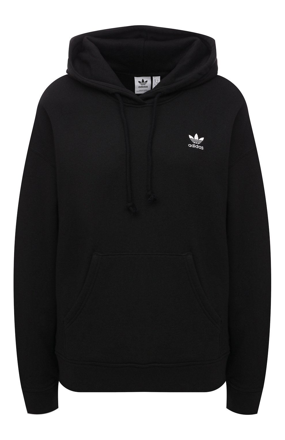 Хлопковое худи ADIDAS ORIGINALS черного цвета по цене 6590 руб., арт. HF2000, фото 1 Хлопковое худи ADIDAS ORIGINALS, арт. HF2000, фото 1