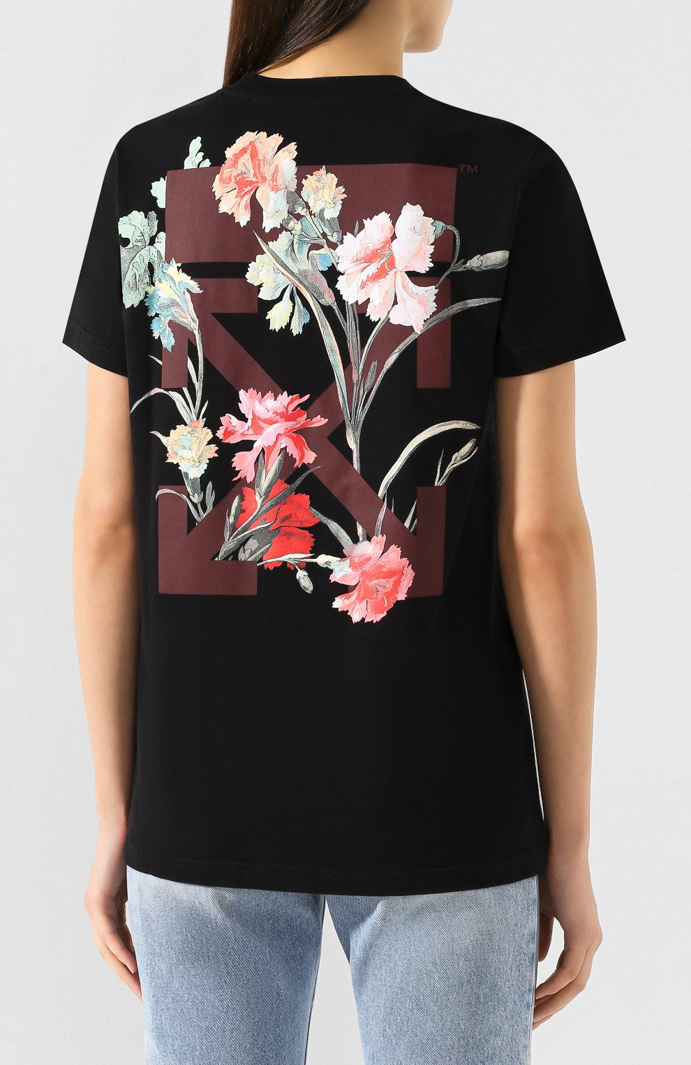 Хлопковая футболка OFF-WHITE, арт. 0WAA049E19B070661024, фото 4