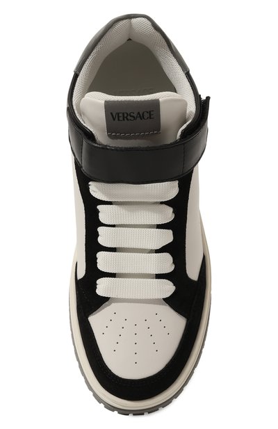 Кожаные кеды VERSACE, арт. 1016572/1A11655/34-40, фото 4