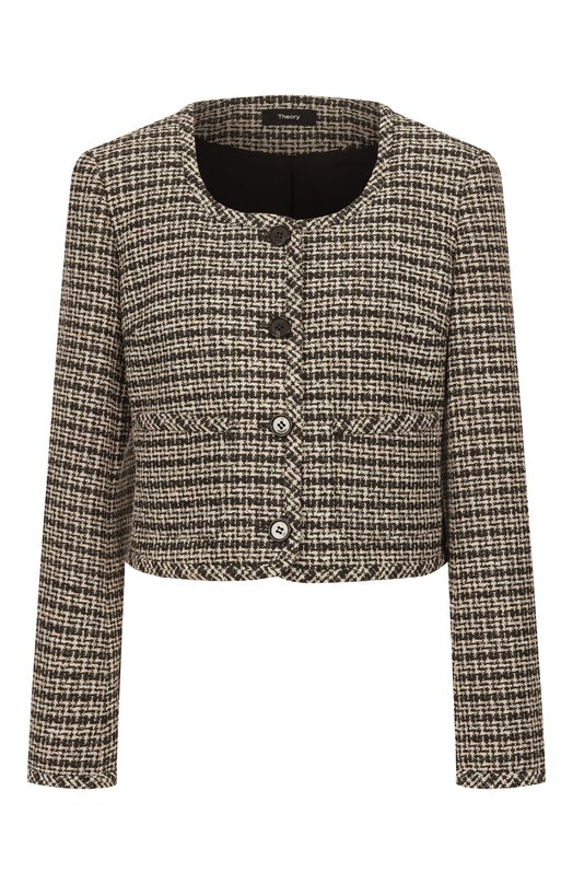 Твидовый жакет Theory P1004106 Серый P1004106