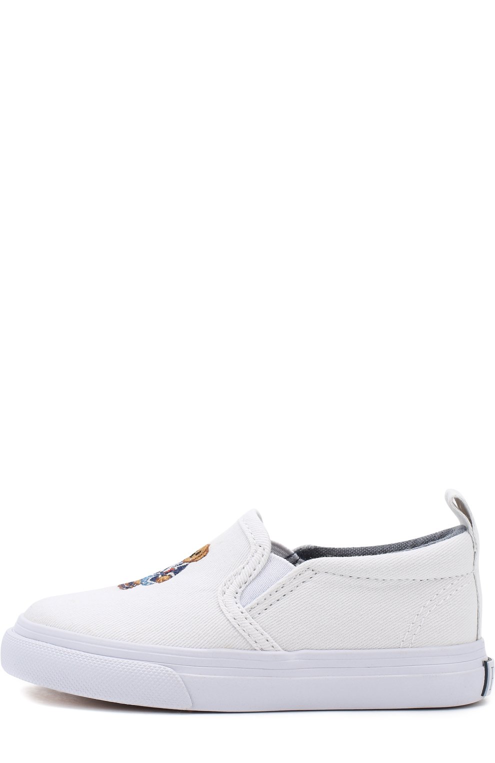 Текстильные слипоны с вышивкой POLO RALPH LAUREN, арт. CARLEE BEAR G0RE/T0DDLER, фото 2