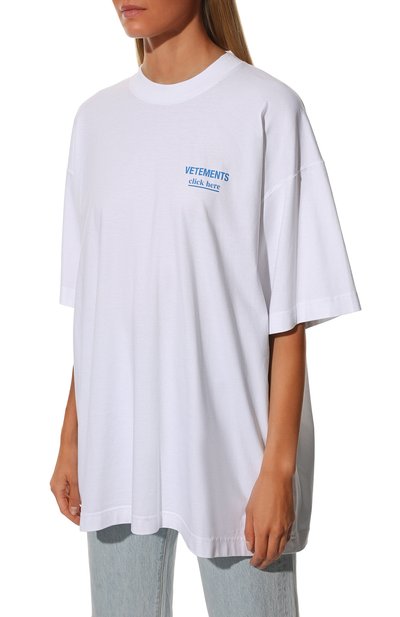 Хлопковая футболка VETEMENTS, арт. UA53TR110W 1610/W, фото 3