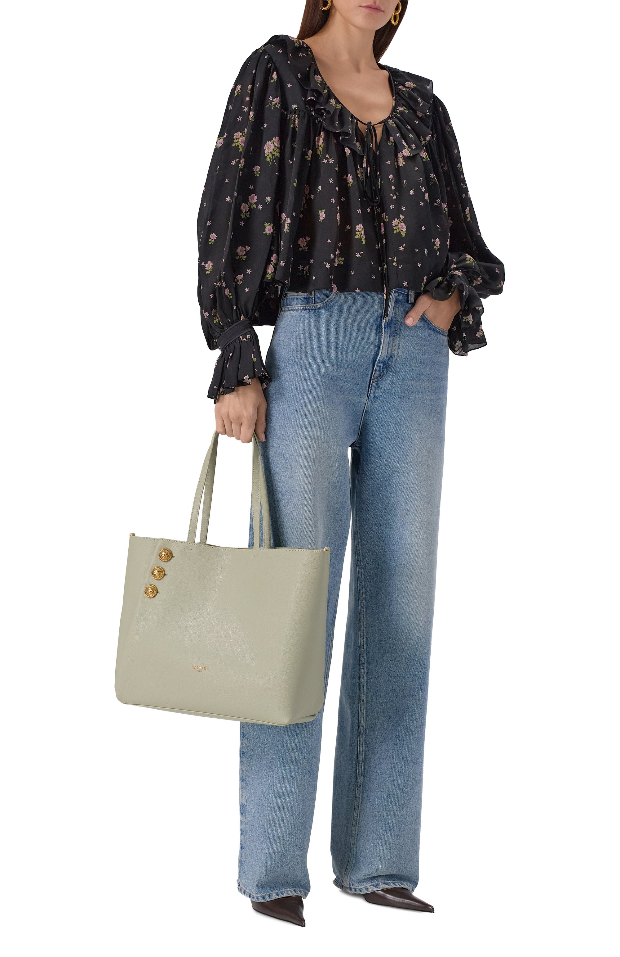 Сумка-тоут emblème BALMAIN, арт. DN0FE836/LGSR, фото 8