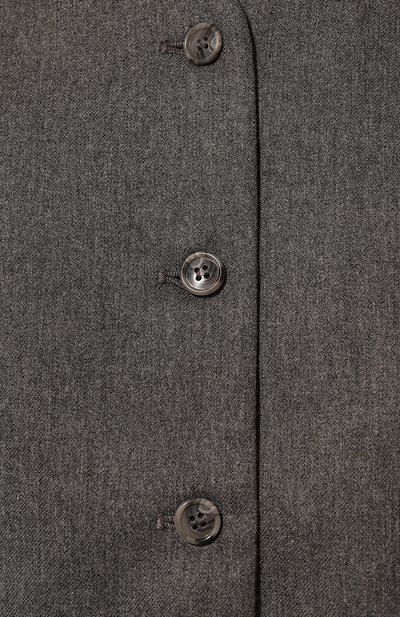 Жилет из вискозы и шерсти THE ANDAMANE серого цвета по цене 35150 руб., арт. T160911A/TNV115, фото 5 Жилет из вискозы и шерсти THE ANDAMANE, арт. T160911A/TNV115, фото 5