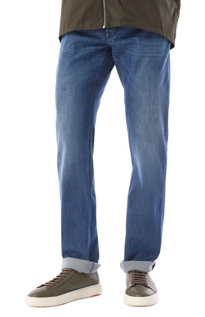 Кожаные кеды cleanic SANTONI, арт. MBCG21571BARCMMD, фото 3