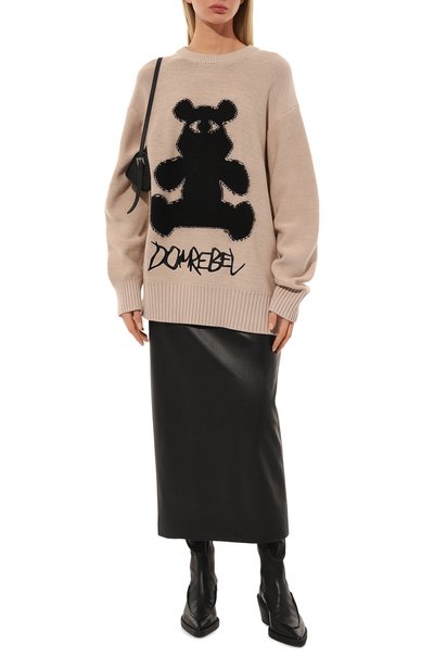 Пуловер из хлопка и шерсти DOMREBEL, арт. BEARCL0PS/KNIT CREWNECK, фото 2