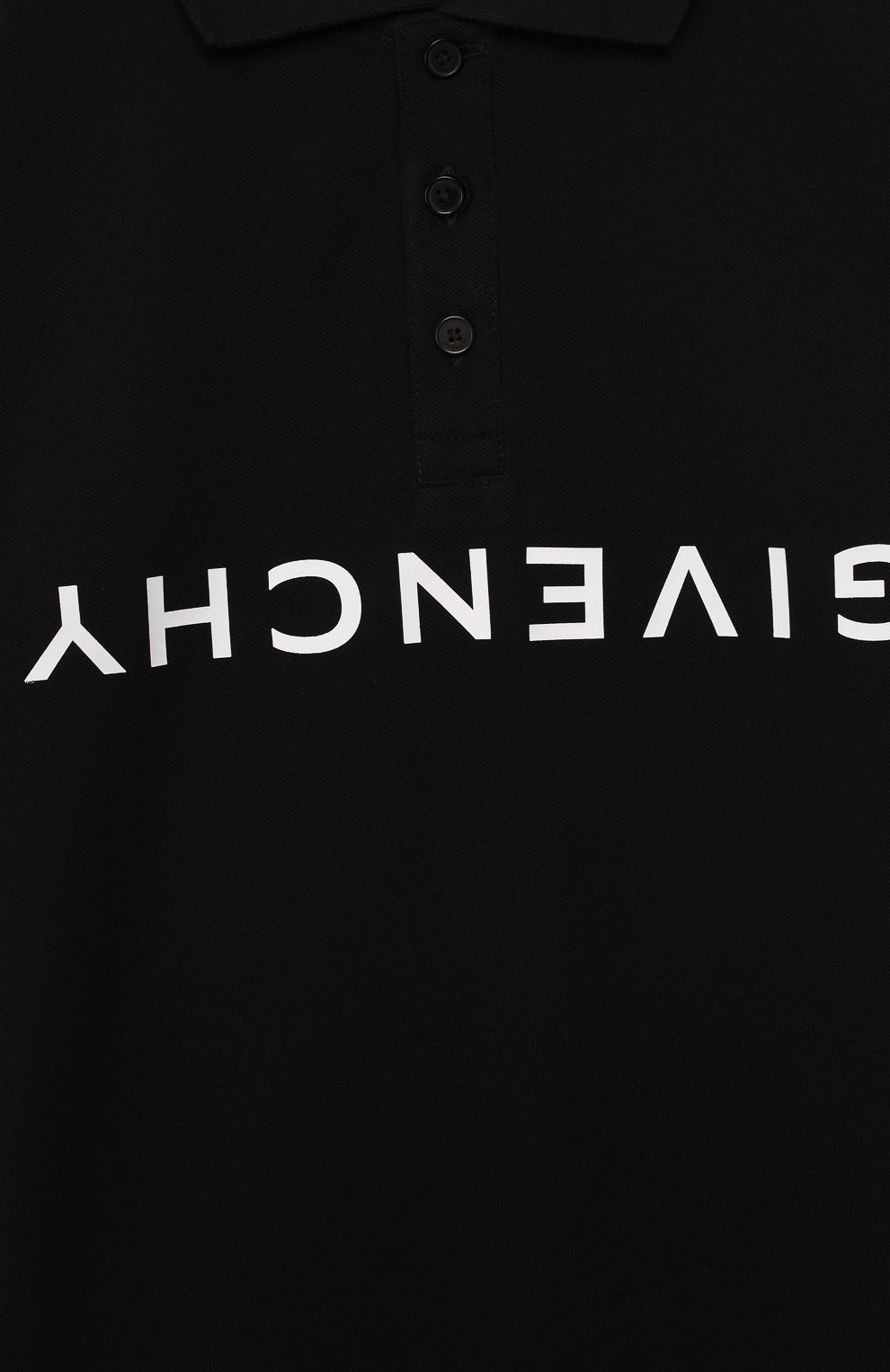 Хлопковое поло GIVENCHY черного цвета по цене 17700 руб., арт. H25163, фото 3 Хлопковое поло GIVENCHY, арт. H25163, фото 3