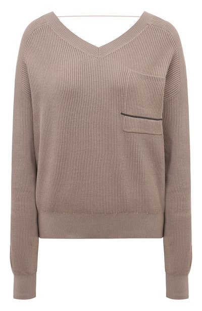 Хлопковый пуловер BRUNELLO CUCINELLI, арт. M1919B1351, фото 1