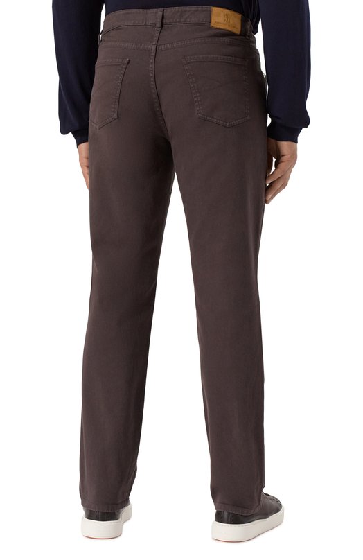 Джинсы Traditional Fit Brunello Cucinelli M277PB3210 Коричневый  M277PB3210 Фото 4
