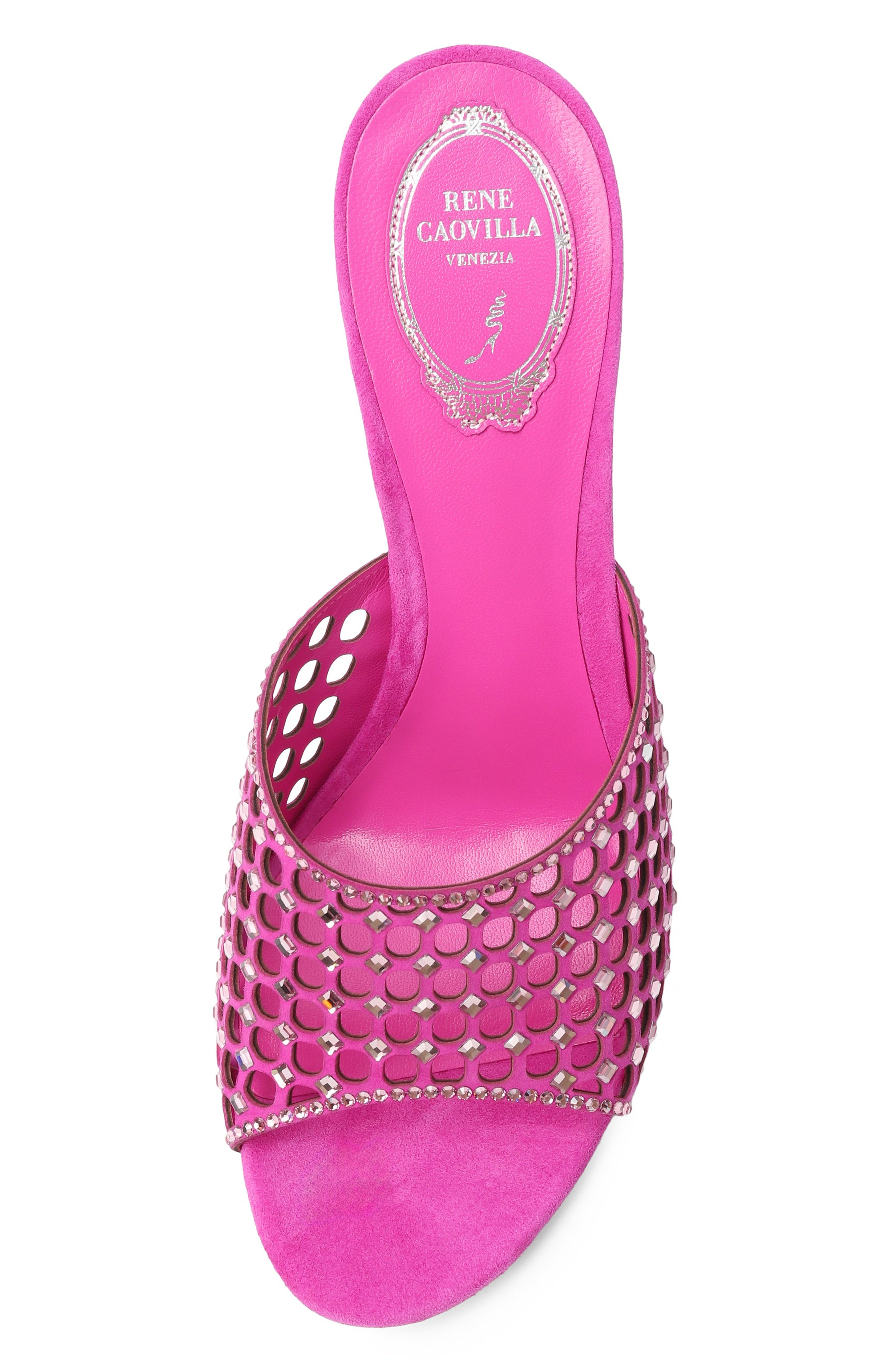 Замшевые мюли ginger 80 RENE CAOVILLA, арт. C11949-080/C001, фото 6