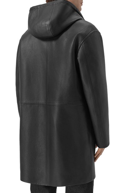 Кожаная парка MVST черного цвета по цене 1150000 руб., арт. M25.1PM.C003*/CERV0 SILKY, фото 4 Кожаная парка MVST, арт. M25.1PM.C003*/CERV0 SILKY, фото 4