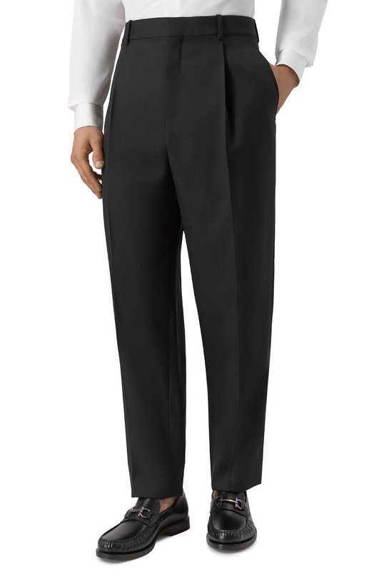 Шерстяные брюки Saint Laurent 819544/Y2J02 Чёрный  819544/Y2J02 Фото 3