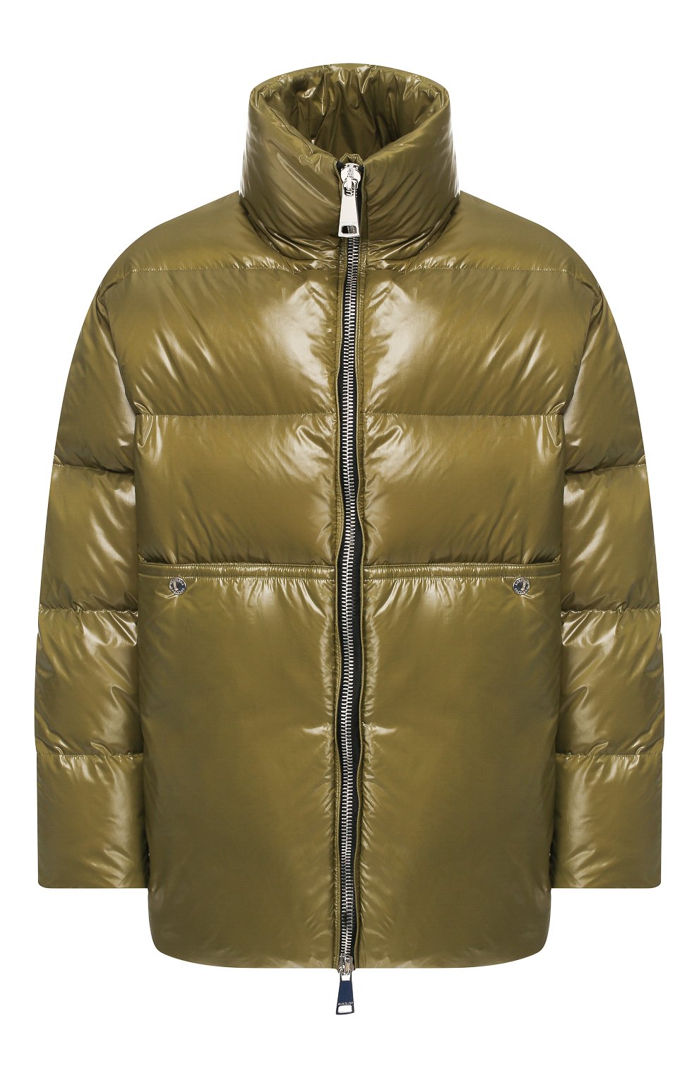 Пуховик KHRISJOY хаки цвета по цене 112000 руб., арт. AFPM008/NYL, фото 1 Пуховик KHRISJOY, арт. AFPM008/NYL, фото 1