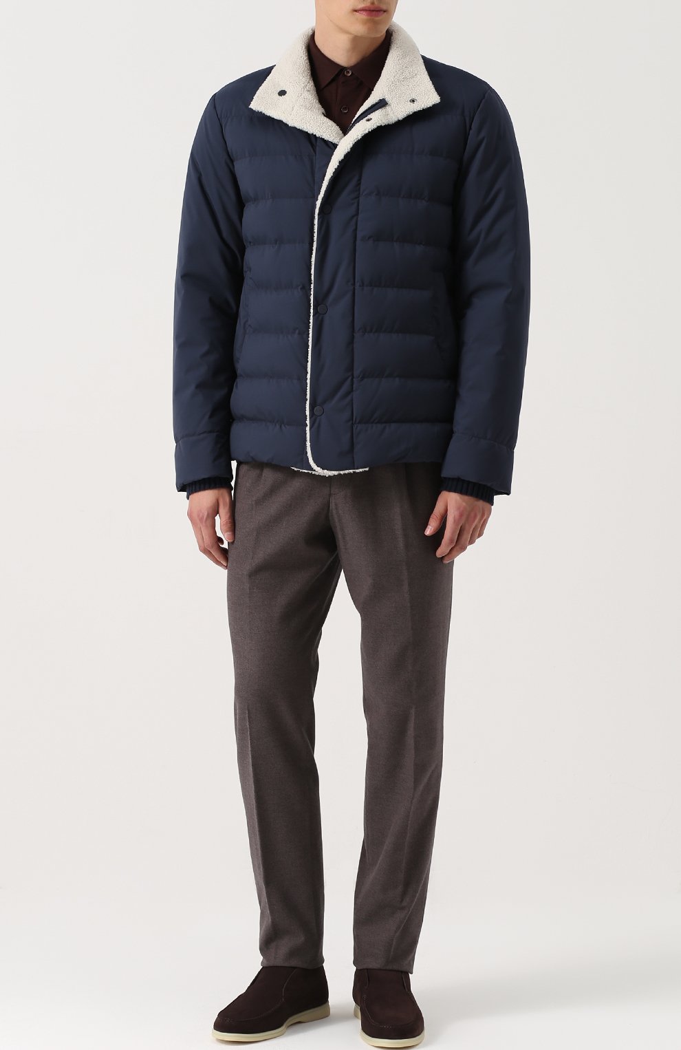 Замшевые ботинки open walk без шнуровки LORO PIANA, арт. FAG3646, фото 2