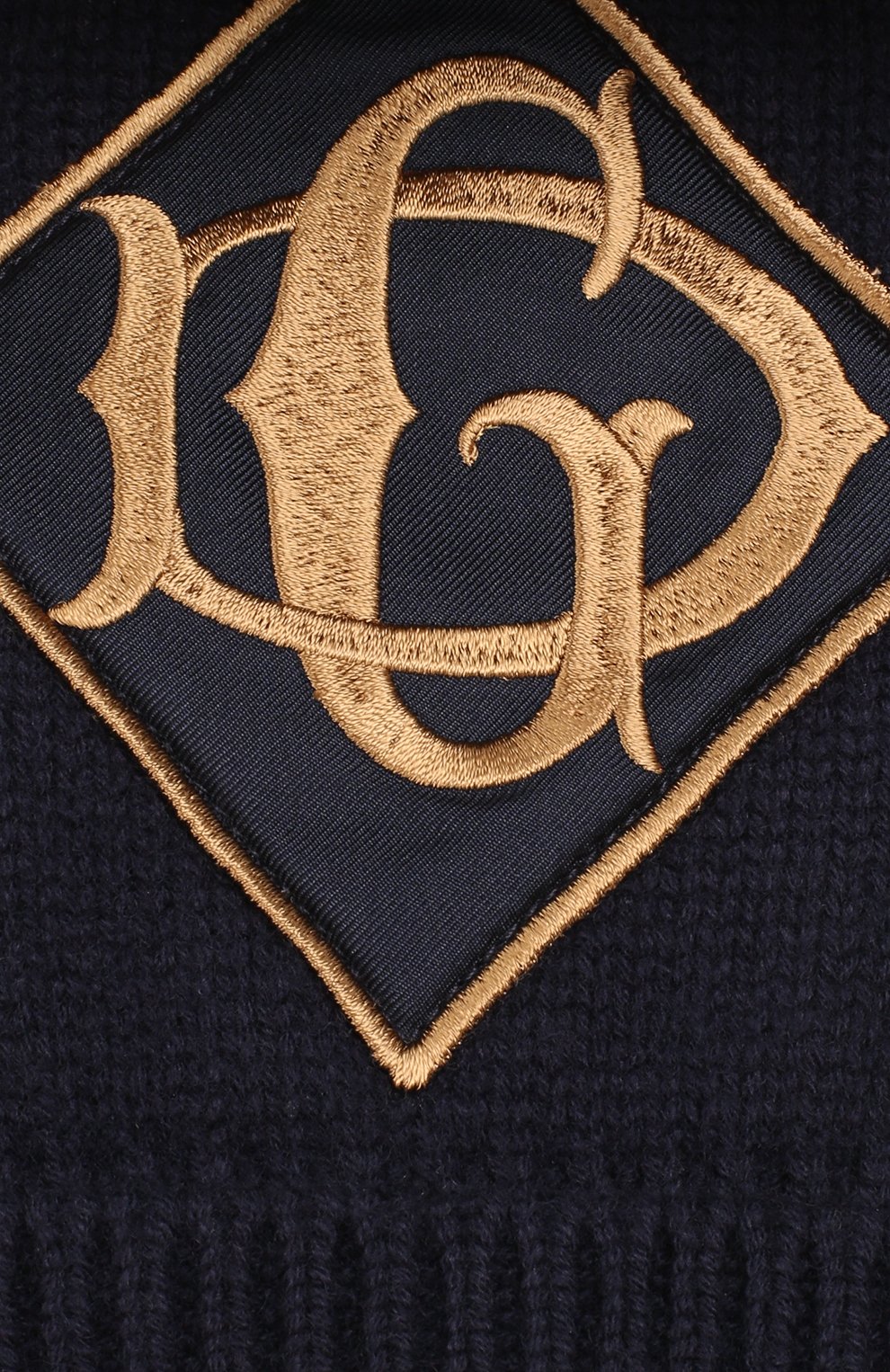 Шерстяная шапка DOLCE & GABBANA синего цвета по цене 36700 руб., арт. GX689Z/JAVSB, фото 3 Шерстяная шапка DOLCE & GABBANA, арт. GX689Z/JAVSB, фото 3