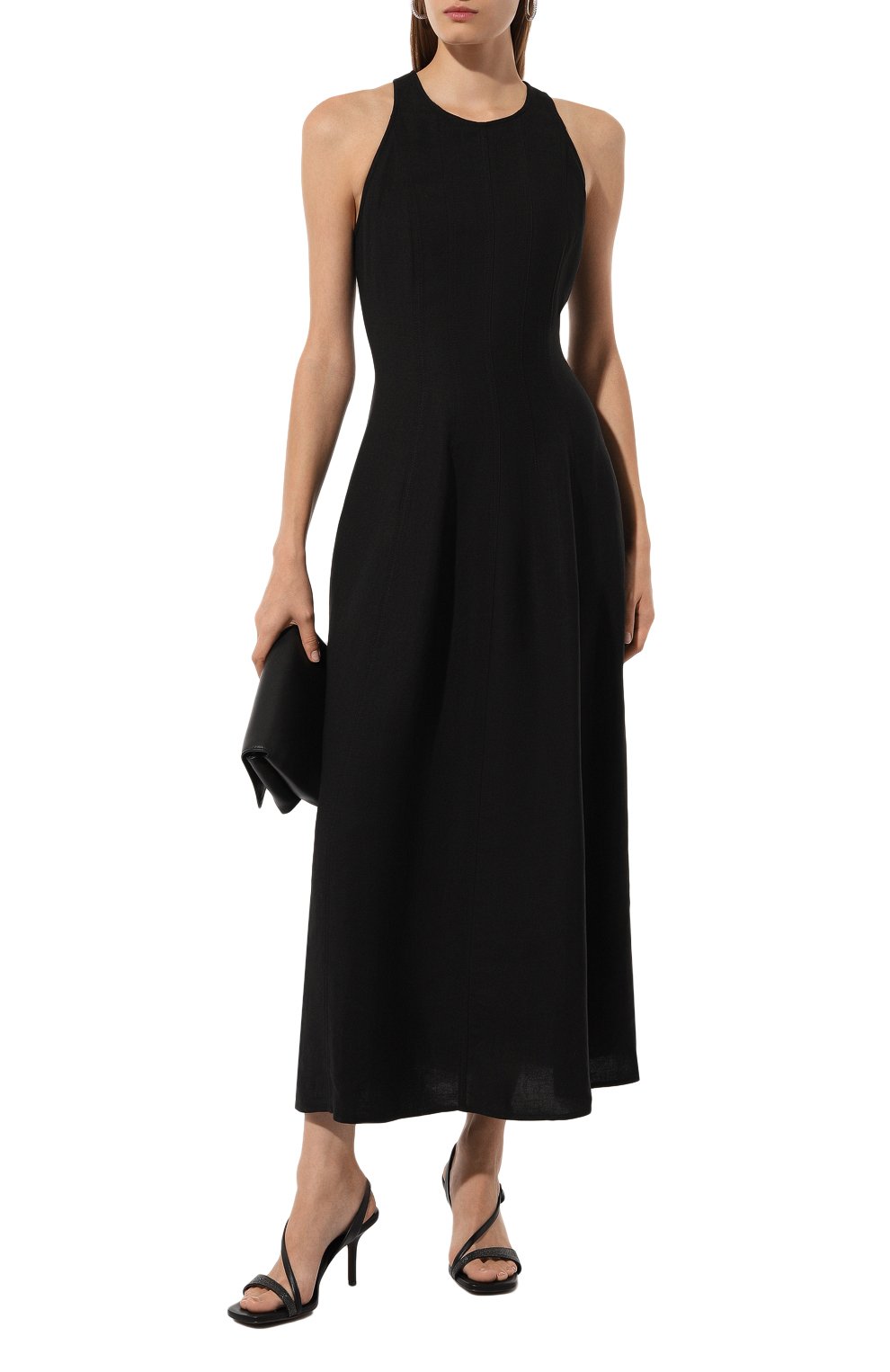 Платье из вискозы и льна BRUNELLO CUCINELLI, арт. MH126A5171, фото 2