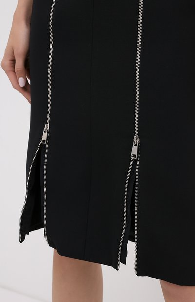 Платье из смеси шерсти и шелка ALEXANDER MCQUEEN, арт. 593185/QJAAA, фото 5