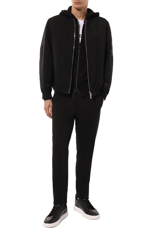 Хлопковые брюки Dolce & Gabbana GZ12AT/G7M4Y Чёрный  GZ12AT/G7M4Y Фото 2