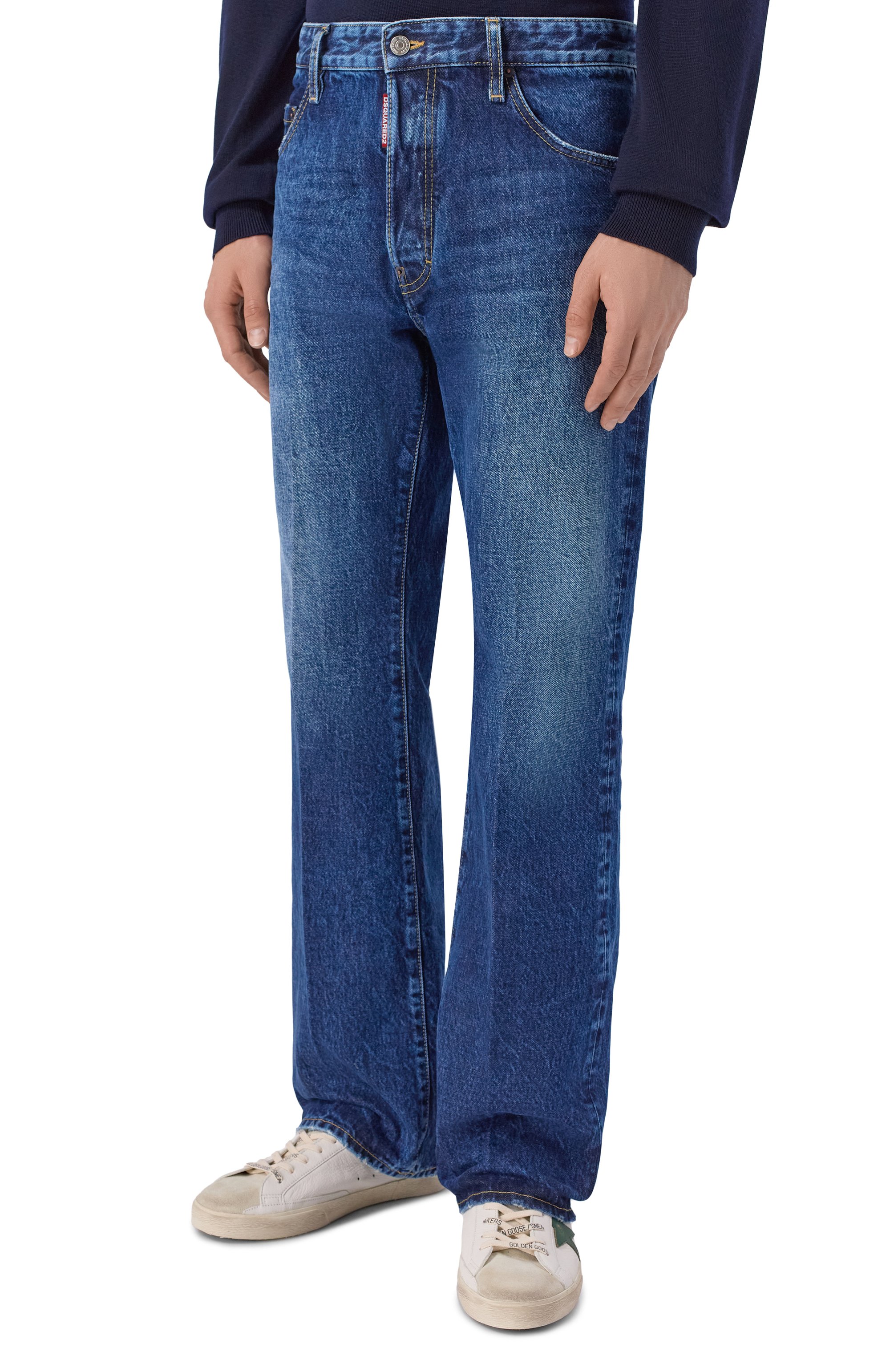 Джинсы sexy 70's DSQUARED2 синего цвета по цене 66550 руб., арт. S74LB1956/S30839, фото 3 Джинсы sexy 70's DSQUARED2, арт. S74LB1956/S30839, фото 3