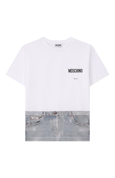 Хлопковая футболка MOSCHINO, арт. H7M05G/LAA02