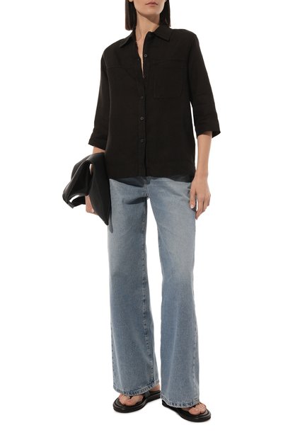 Льняная рубашка GRAN SASSO черного цвета по цене 26950 руб., арт. 61234/50002, фото 2 Льняная рубашка GRAN SASSO, арт. 61234/50002, фото 2