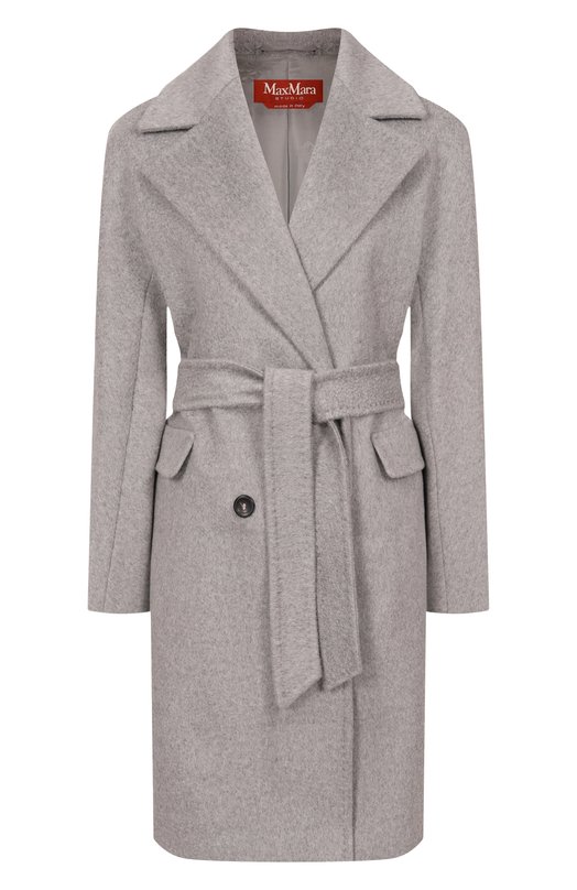 Пальто из шерсти и кашемира Max Mara Studio PANTE0N Серый PANTE0N