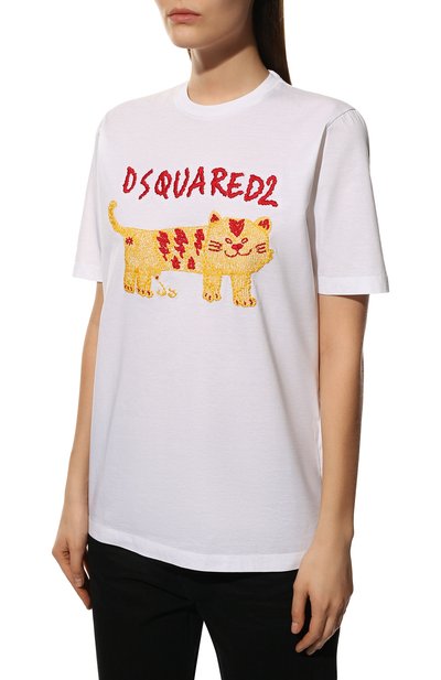 Хлопковая футболка DSQUARED2, арт. S75GD0267/S23009, фото 3