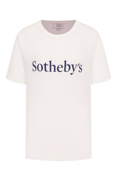Женская хлопковая футболка frame x sotheby&#039;s FRAME DENIM, арт. ME25JTE017