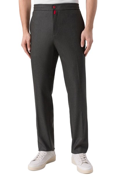 Шерстяные брюки KITON темно-серого цвета по цене 212000 руб., арт. UPLACRK0171H06, фото 3 Шерстяные брюки KITON, арт. UPLACRK0171H06, фото 3
