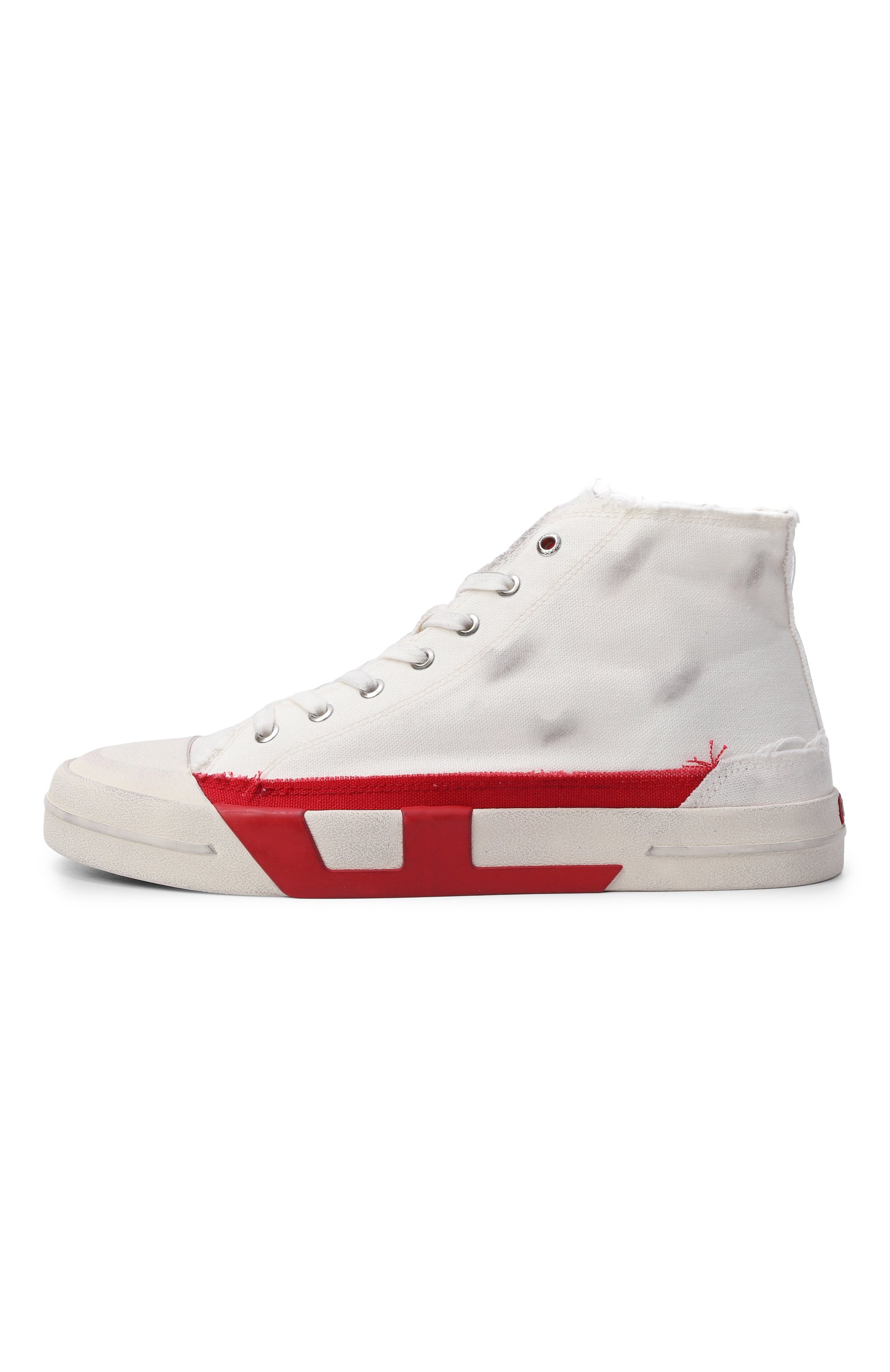 Текстильные кеды s-d-verse mid ii DIESEL белого цвета по цене 25800 руб., арт. Y03723/P8114, фото 3 Текстильные кеды s-d-verse mid ii DIESEL, арт. Y03723/P8114, фото 3