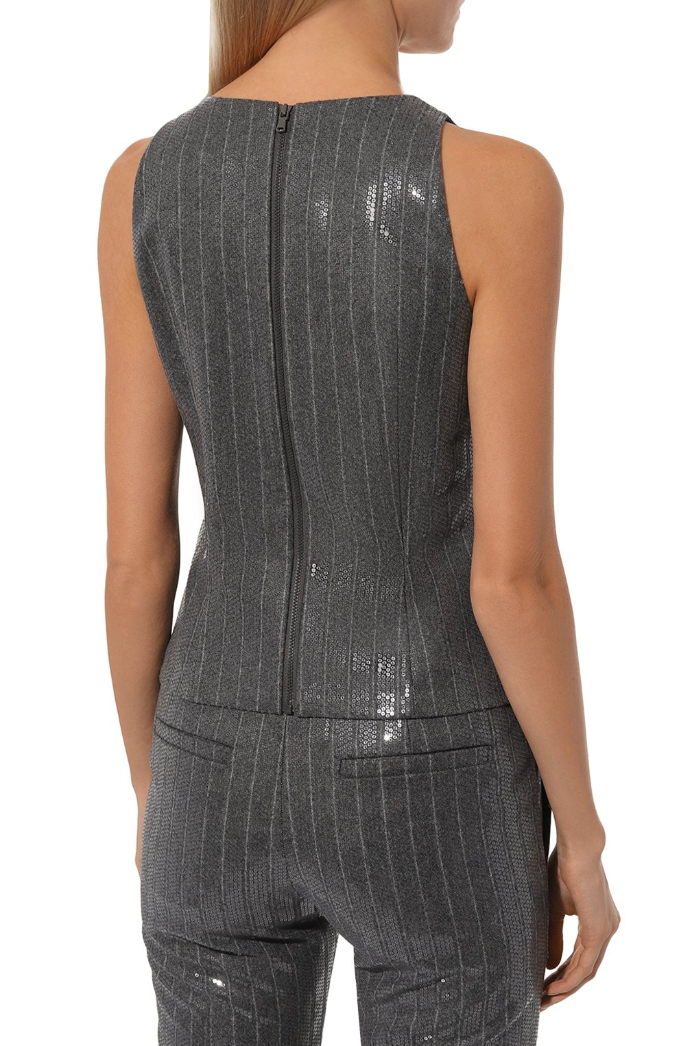 Топ с отделкой пайетками BRUNELLO CUCINELLI, арт. ME208HS702, фото 4