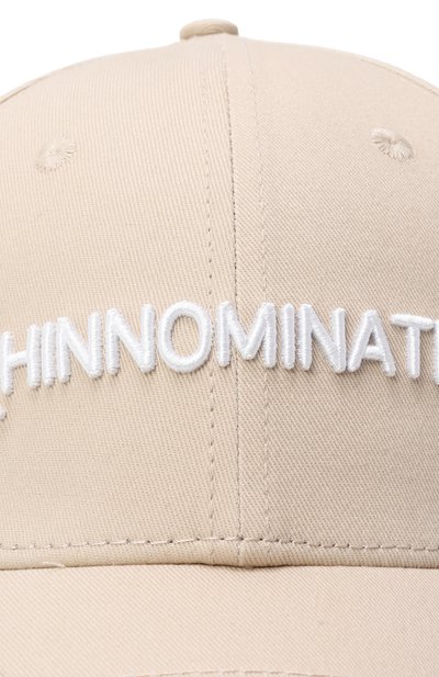 Хлопковая бейсболка HINNOMINATE бежевого цвета по цене 7205 руб., арт. HMACM00050, фото 3 Хлопковая бейсболка HINNOMINATE, арт. HMACM00050, фото 3